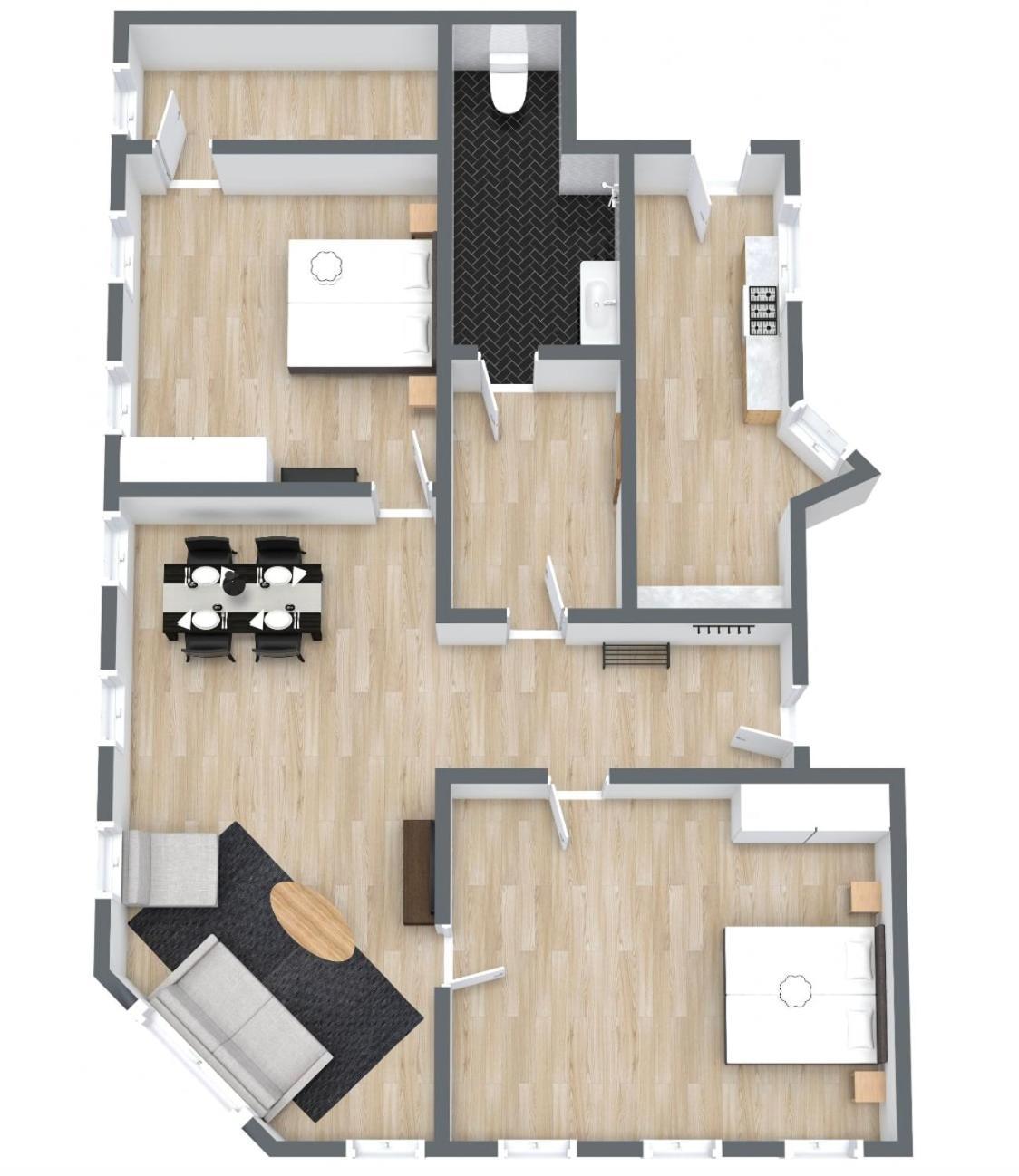 Spacious Tivoli Gardens Apartment W 3 Bedrooms コペンハーゲン エクステリア 写真